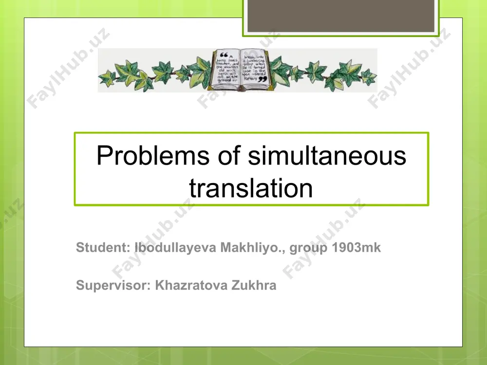 of simultaneous interpreting is that it allows the speaker to deliver their words naturally, without having to keep stopping and starting while the interpreter catches up (as happens with consecutive interpretation). difficulties in many cases, there is a need for more than one language to be interpreted during the conference. in this case, it is vital for the company to have more than one interpreter. this allows the interpretation to go on without any breaks. many times, conferences have technical or complex terms. in fact, there would also be vocabulary that would not be found in normal situations. in this case, the interpreters have to know and understand the exact translations for these concepts. this is in order to get the meaning across to those who are non-native speakers. the interpreters will work in shifts of only a couple of hours at a time to allow times for breaks, meals …