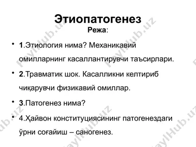 этиопатогенез — PPTX