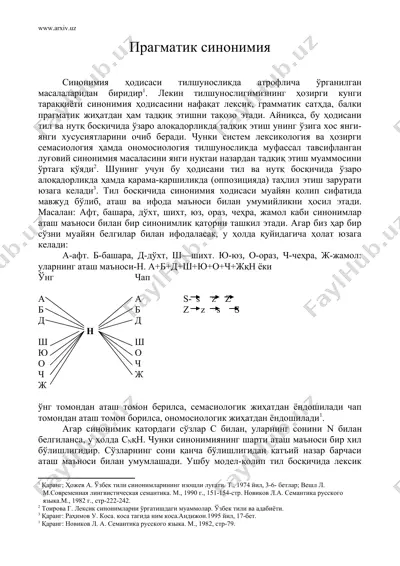 прагматик синонимия — DOC