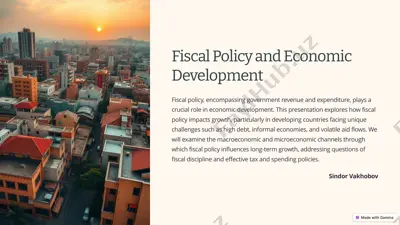 fiscal policy and economic development — PPTX