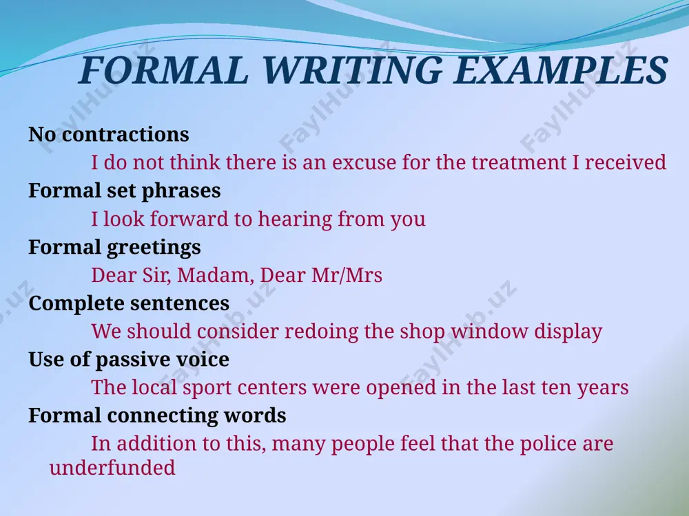 formal and informal correspondence - Page 5