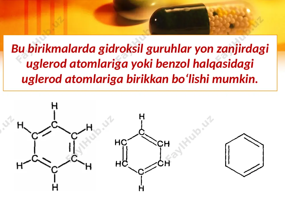 fenollar va aromatik spirtlar. olinishi va xossalari. 10 - sinf - Page 3