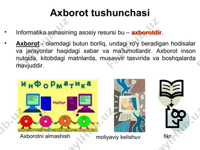 ахbоrоttushunchаsi — PPT