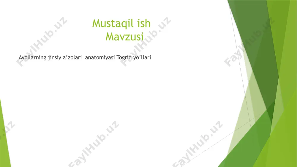 ayol jinsiy a'zolari anatomiyasi - Page 2