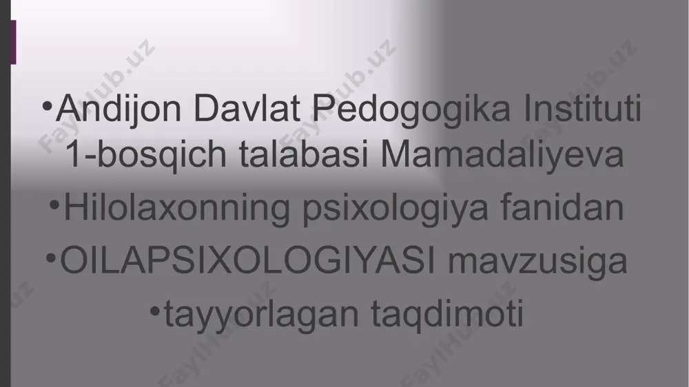 chi kuchining yangilanib borishidan jamiyat ham, odamlar ham manfaatdordir. bundan tashqari, har bir jamiyatning betakror qadriyatlari, o`lmas merosi, avloddan avlodga o`tib boradigan an’analari bo`ladi. fuqarolik holatlari, madaniy o`sish, ma’naviy yuksalishga xizmat qiluvchi qadriyatlarning saqlanib kelayotganligi ham oila tufaylidir. masalan, shunday oilalar sulolasi borki, ular asrlar osha u yoki bu muqaddas qadriyatlarni kasb-kori, turmush tarzi orqali saqlab keladi (rassomchilik, san’atshunoslik, hunarmandchilik, gulchilik, kulolchilik, ilmiy meroslar, agrar sohada va h-zo). oila – nafaqat bir yurtning, balki umuminsoniyatning katta siyosati. aytish kerakki - davlat siyosati. nega deganda, bashariyatning tirikligi, uzluksizligi – oiladan! axir oilaning eng birlamchi va bevosita vazifasi, ma’naviyat tili bilan aytganda, muqaddas vazifasi – insoniyatning zanjirini sog’lom va iqtidorli avlodlar bilan ulab borishdan iborat –ku! bu – hamma millat, hamma davlat, hamma xalqlar zimmasigagi sharafli vazifa. oila paydo bo‘lishi oila dastlab ikki kishidan barpo bo’ladi. shaffof irmoqlar biri biriga qo’shilib jo’shqin soy, daryolarni tashkil qilgani kabi o’zbeklar uchun katta oilalar urf …