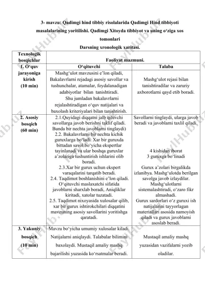 qadimgi hind tibbiyoti — DOCX