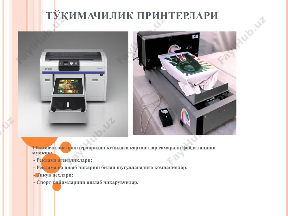 ли пўлатдан ишланган. полиэтилен пакет ишлаб чиқариш линияси линиянинг стандарт таркиби: экструдер; кесувчи-кавшарловчи станок; пресс; флексографик станок. техник параметрлари: пакетнинг максимал эни (100-350) мм*2 пакетнинг максимал узунлиги 100-1000 мм плёнка қалинлиги 0.01-0.10 мм пакет чиқариш тезлиги (50-200)*2 об/дақ умумий қувват 6.5 квт қувват 5.4 квт ускуна вазни 1400 кг * термопласт автомат ускунанинг стандарт таркиби: — электр мотор; — гидравлик мотор; — мойли насос; — компьютер; — пневматика; — манометр; — клапанлар; — ўтказгичлар; — гидравлик мотор техник параметрлар: шнек диаметри -25 мм ўрнатиладиган пресс-форманинг максимал баландлиги -320 мм қизитиш қуввати -5 квт термопласт автоматнинг вазни -2,6т аттракционлар ускуна — мини-машиналар; — мини аттракционлар; — экстремаль аттракционлар; — батутлар; — ўйин столлари. *техник параметрларнинг намунавий кўрсаткичлари келтирилган. улар мижоз талабига асосан ўзгартирилиши мумкин сутни қайта ишлаш линияси линиянинг стандарт таркиби: • хом ашёни тайёрлаш тизими • сувни тайёрлаш тизими • серияли ишлаб чиқариш ускунаси • ферментация ва стерилизация тизими • …