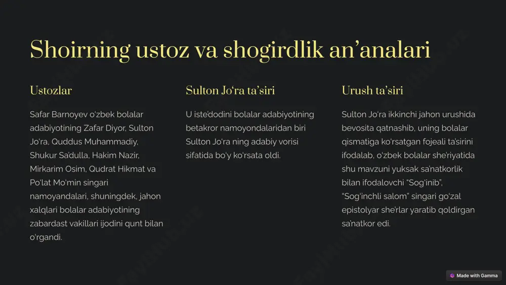 safar barnoyev hayoti va ijodi - Page 4