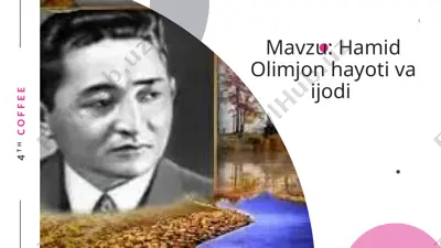 hamid olimjon hayoti va ijodi — PPTX