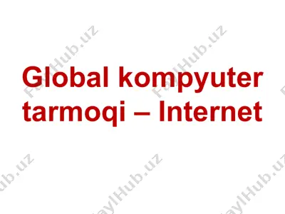 internet — PPTX
