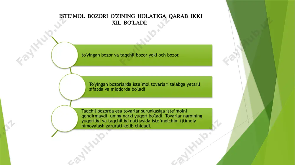 g ta’minlanganligi, soliq yukining pasaytirila borishi, bozor infratuzilmasining rivojlantirilishi, bank tizimining mustahkamlanishi va bank foiz stavkalarining pasaytirilishi, investorlarga keng imtiyoz va kafolatlar tizimining yaratilganligi mamlakatimiz iqtisodiyotiga jalb qilinayotgan investitsiyalar hajmining oʻsishiga olib keldi. i r i i r i investitsiya omillari real foiz stavkasi kutilaetgan sof foyda me’yori soliq solish darajasi texnologiyadagi o‘zgarishlar asosiy kapital hajmi iqtisodiy kutilishlar investitsiya xarajatlarining eng katta qismi, ya’ni deyarli toʻrtdan uch qismi, asosiy fondlarga investitsiyalar hissasiga toʻgʻri keladi. bu sarmoyalar shuni anglatadiki, investitsion tovarlar kelajakdagi ishlab chiqarish maqsadida firmalar tomonidan sotib olinadi. bu xarajat, qisqa vaqt ichida ishlatilib yoki sotilib ketadigan zaxiralarga investitsiyalardan farqli oʻlaroq, uzoq muddat foydalanadigan asosiy kapital uchun boʻladi. asosiy fondlarga investitsiyalar ofis jihozlaridan tortib zavodgacha, kompyuterdan tortib kompaniya mashinasigacha barcha narsani oʻz ichiga oladi. etiboringiz uchun raxmat image1.wmf image2.wmf image3.wmf image4.wmf oleobject1.bin oleobject2.bin oleobject3.bin oleobject4.bin image5.wmf image6.wmf image7.wmf image8.wmf oleobject5.bin oleobject6.bin oleobject7.bin oleobject8.bin yd c apc = yd s aps …