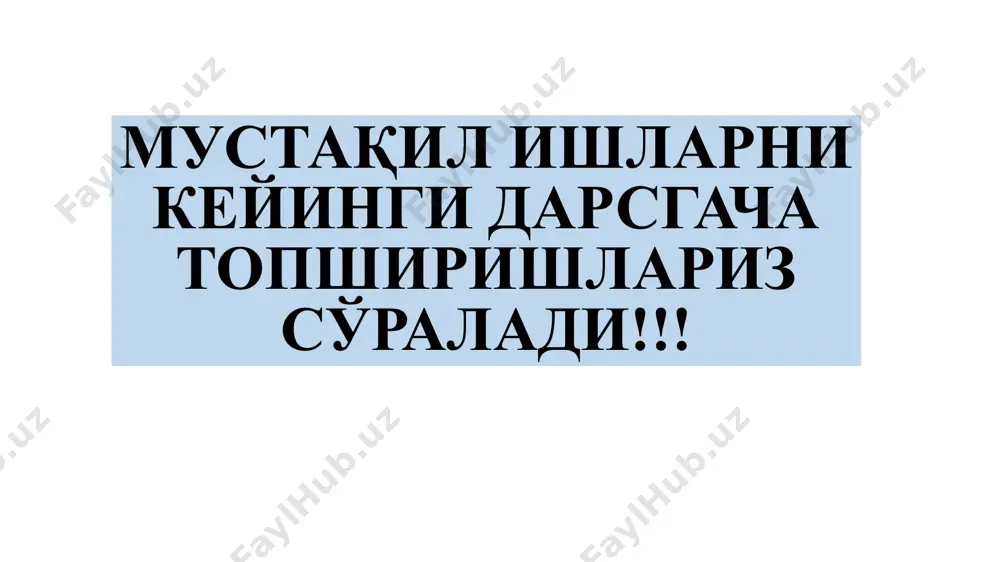 й бўлган ковш-бадьяларнинг фойдали сиғимлари 0,8...1,6 м3 ҳисобланади. бетон қоришмасини ташиш усулини танлаш бўйича кўрсатмалар транспорт тури ташиш масофаси км бир соатдаги бетон ишлари жадаллиги, м3/соат бетон қоришмаси ковушқоқлик кўрсаткичи, см эслатма 1 2 3 4 5 автомобиллар (бортли ва ўзи-ағдаргичлар) 0,3 – 30 >5 0,3 >20 15 8 4...12 йирик тўл-дирувчилар ўлчами қувур диаметри 0,3 қисмидан ошмаслиги керак кабель–кран-лар 0,2...1,0 – <8 қийин рельеф шароитларида қурилиш жараёнида бетон ишлари жадаллиги эҳтиёжини қондириш учун транспорт воситаларининг керакли сонини қуйидагича аниқлаш мумкин. nтр = jtц/ q бу ерда: j–бетон ишлари бир соатдаги жадаллиги, м3/соат; агар, сув хўжалиги объектлари қурилиши узоқ муддат давом этса ва бетон ишлари ҳажми катта бўлса, бетон қоришмасини ташиш жараёнларини талаб даражасида ва узлуксиз амалга ошириш учун автотранспортлар паркини ташкил қилиш мақсадга мувофикдир ва ундаги машиналар сони қуйидагича аниқланади: nп = 1,5nтр /к׳ , дона бу ерда: к׳0,65 бўлиб, транспорт воситаларининг техник сабабларга кўра иш жараёнига чиқарилмаслигини ҳисобга …