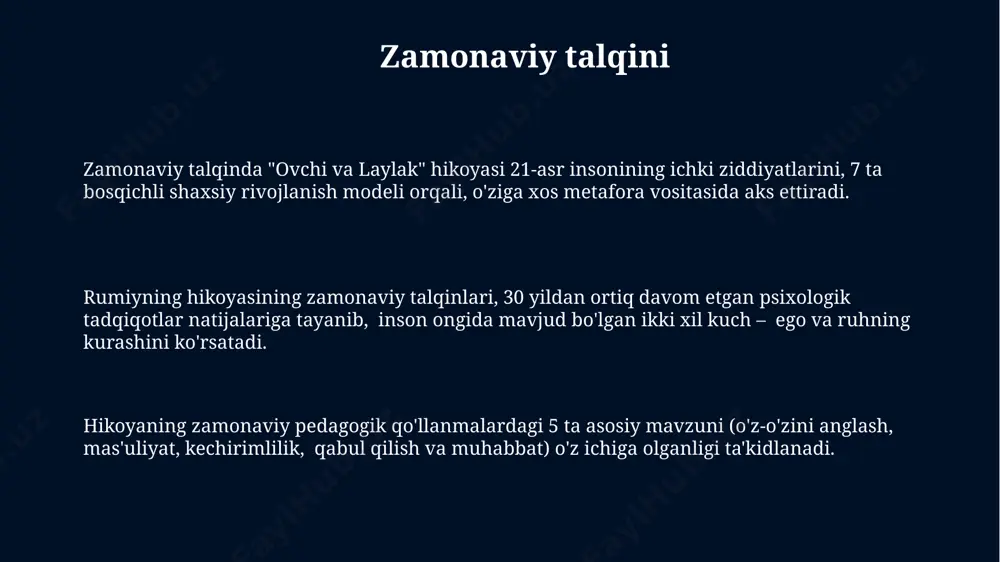 – inson qalbining turli jihatlarini, ya'ni nafs, qalb va ruhini ifodalaydi. e'tiboringiz uchun rahmat @taqdimot_robot image1.jpg
