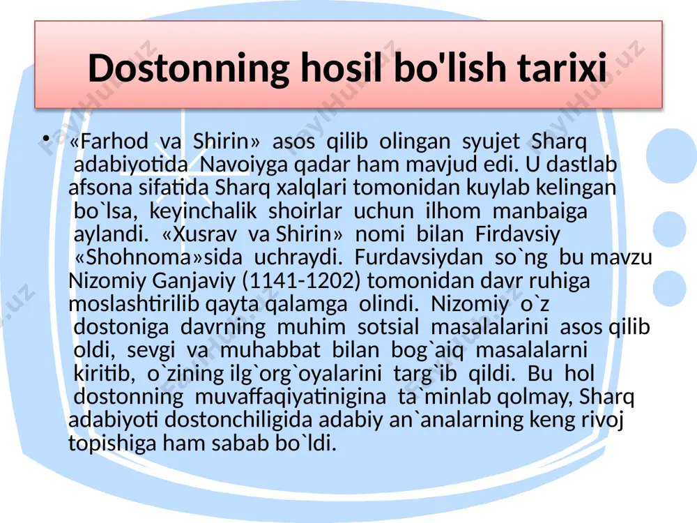 farhod va shirin dostonidagi ishq talqinlari - Page 4