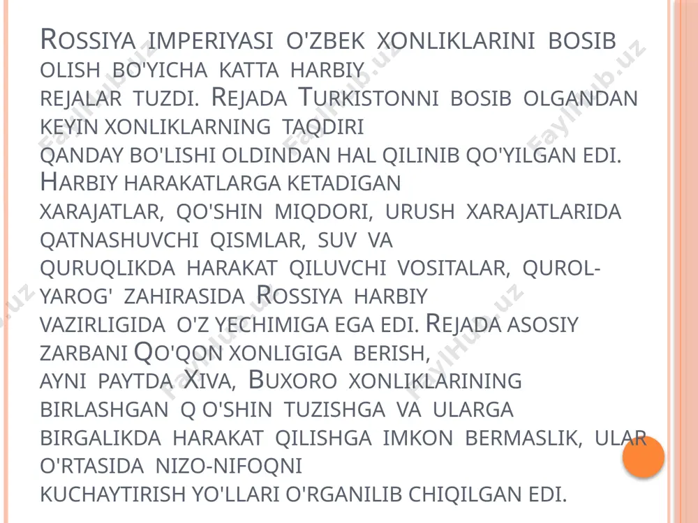 a g'alabani qutlab, sarbozlarga ovqat, sharbat, issiq non keltirib turdilar. lekin rus qo'shinlari o'zlarini o'nglab, qayta hujumga o'tib, toshkent qo'shinlarini orqaga chekintirdi».toshkent dahshatli xavf ostida qolgan kunlarda shaharning obro'-e‘tiborli vakillari yig'ilishib, buxoroga o'z elchilarini jo'natdilar. elchi buxoro amiri muzaffar toshkent ahliga nisbatan xiyonat bilan teng darajada fikrini bildirib, shunday maqtanchoqlik qildi: «men bir rus lashkarboshisi bilan jang qilishni ornomus deb bilaman. xohlasam to'ppa-to'g'ri moskva yoki peterburgga borib rus davlati bilan urushaman» dedi. kaltafahmlik bilan qo'qon xonligiga qarshi yurishga tayyorlandi. dushmanga qarshi kurashish o'rniga turkiston birliliga putur yetkazadigan xatarli yo'lni tanladi ahmad donish. haqaqiy ismi ahmad ibn amir nosir ibn yusuf al-xanafiy al-buxoriy. xix asrda o'tgan, ko'zga tashlangan mutaffakir shoir, adib va tarixnavis olim. 1827 yilda buxoroda tug'ilgan. ahmad donish faoliyati xattotlikdan boshlangan va 1850 yilning boshlarida amir nasrullo xizmatiga qabul qilingan. 1870 yilda iste‘foga chiqib, ilmiy ish bilan mashg'ul bo'lgan ahmad donish «buxoroyi sharif amirlarining tarjimai holi. amir donyordan to …