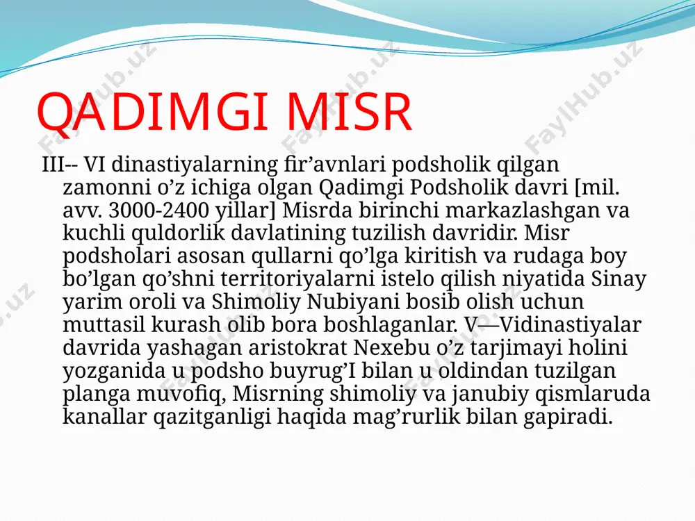 qadimgi misr podishligi - Page 3