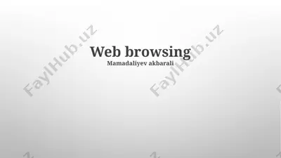 web browsing — PPTX