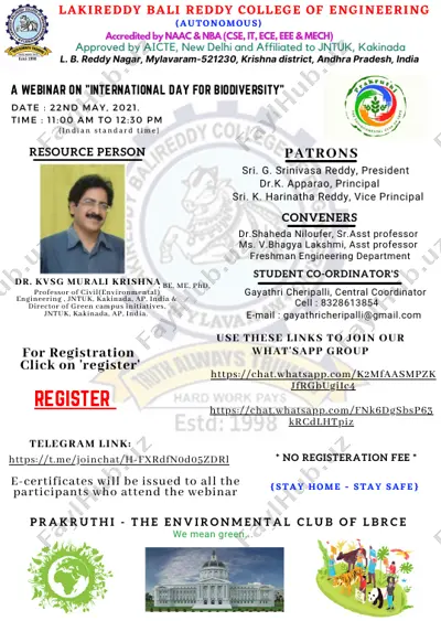 webinar on "international day for biodiversity" — PDF