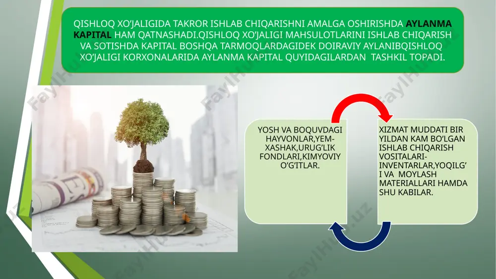 lot ishlab chiqarish bo’yicha asosiy xarajatlarini moliyalashtirish. qishloq xo’jaligi korxonalariga soliq imtiyozlarini berilishi. ball-poniteti past yerlarda paxta yetishtiradigan fermer xo’jaliklariga moliyaviy yordam berish. respublikamizda irrigatsiya-melioratsiya tizimini davlat tomonidan qo’llab-quvvatlash. hozirgi davrda agrar islohotni tubdan hal qilishni taqazo qilayotgan g’oyat muhim yo’nalish – qishloq xo’jaligida band bo’lgan ortiqcha ishchi kuchini bo’shatib olish va ularni iqtisodiyotning boshqa tarmoqlariga jalb etishdan iboratdir. qishloq joylarida ishlab chiqarish va ijtimoiy infratuzilmani jadal rivojlantirish- agrar sohadagi islohotlarning hozirgi kundagi ustuvor yo’nalishlaridan biri hisoblanadi. o’zbekiston respublikasini 2017-2021-yillarda rivojlantirishning strategik yo’nalishlarida “qishloq xo’jaligini modernizatsiya qilish va jadal rivojlantirish” dasturi belgilandi.bunga ko’ra qishloqda turmush darajasini yuksaltirish,qishloqlarimiz qiyofasini o’zgartirishga qaratilgan uzoq muddatli va bir-biri bilan chambarchas bog’liq keng ko’lamli chora-tadbirlarni amalga oshirish,ijtimoiy soha va ishlab chiqarish infratuzilmasini rivojlantirishni jadallashtirish,mulkdorning,tadbirkorlik va kichik biznesning maqomi,o’rni va ahamyatini tubdan qayta ko’rib chiqish,fermer xo’jaliklari rivojini har tomonlama qo’llab-quvvatlash masalalarini hal etishda foydalanilmoqda. bundan tashqari o’zbekistonda yangi “o’zagroeksportbank” aksiyadorlik jamiyati tashkil etiladi.bank eksport qiluvchi tashkilotlarni …