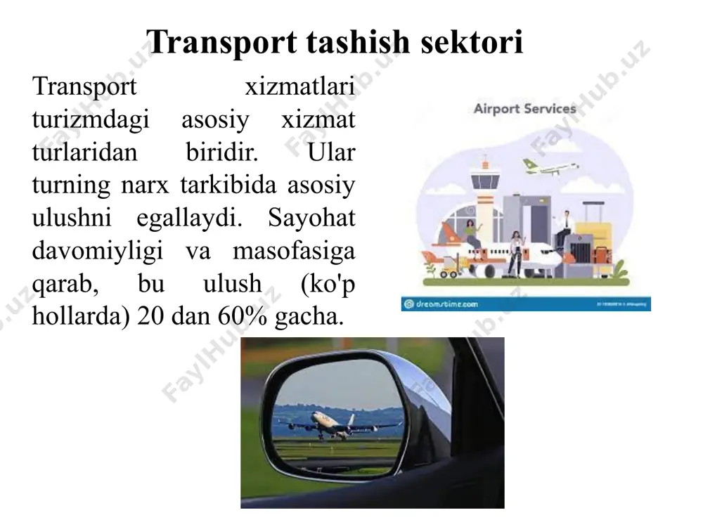 oshqa jamoaviy muassasalar toifasiga lagerlar, bungalovlar kiradi. yakka tartibdagi turar joylar: shaxsiy turar joy (villalar, kvartiralar, qasrlar), ijaraga olingan turar-joylar, do'stlar va qarindoshlar bilan turar joy va boshqalar. turar joyni toifalar bo'yicha tasniflash (komfort darajasi) dunyoning turli mamlakatlarida mehmonxonalar va boshqa turar joylar toifalarini belgilash uchun turli tizimlar (ularning o'ttizdan ortig'i) qo'llaniladi. mehmonxonalarning yagona jahon tasnifini joriy etishga quyidagilar to'sqinlik qiladi: mamlakatning milliy xususiyatlari, mamlakatning madaniy-tarixiy rivojlanishi va boshqa omillar. dunyodagi eng keng tarqalgan tasnif yulduzlar tizimidir: * - odatda, shaharda joylashgan mehmonxonalar minimal qulayliklarga ega; ** - turistik toifadagi mehmonxonalar, albatta, bar va restoranga ega; *** - o'rta sinf mehmonxonalari, xizmat ko'rsatish darajasi ancha yuqori; **** - birinchi darajali mehmonxonalar, yuqori darajadagi xizmat ko'rsatish va yuqori sifatli turar joy; ***** - yuqori toifadagi mehmonxonalar, yuqori darajadagi turar joy uchun xizmat ko'rsatish darajasiga ega besh yulduzdan yuqori toifalar mavjud: meksika (gran turismo toifasi), barselonadagi to'rtta mehmonxona 6 yulduzli, italiyada (milan), …