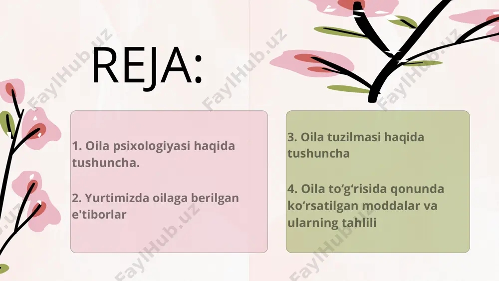 yoshlarning jinsiy balogʻatga yetish davri 15-16 yoshga toʻgʻri kelgan, hozir esa bu holat oʻrtacha 12- 13 yoshlarca toʻgʻri keladi. endi shu yoshlarning oilaviy hayotga tayyorgarlik jihatlarini koʻrib chiqamiz. bundan 100yil oldingi yoshlar 16-18 yoshida oila qursalar, ular shu vaqtga kelib oilaviy hayot uchun, muvaffaqiyatli turmush kechirib ketishlari uchun zarur boʻlgan yetuklik darajalarini barchasiga erishganlar va oilaviy hayot kechirishi nisbatan osonlashgan. moddiy ta'minot , yuqori madaniy saviya esa shaxsning boshqa shaxsga qoʻygan talabini, shu jumladan oilada yanada kuchaytiradi. oila a'zolarining oʻzaro muloqatda boʻlish vaqti miqdorini qisqartiradi. bu esa koʻpgina yoshlar uchun ota-ona oilasi shaxsiy oilasiga namuna vazifasini bajara olmasligiga olib keladi. bolalar va ota-onalar oʻrtasidagi nizolar: oʻzaro tushunmovchilik, qoidalar va chegaralar. juftliklar oʻrtasidagi munosabatlar: ishsizlik stress, moliyaviy muammolar oila a'zolariga ta'sir qiladi. oilada zoʻravonlik: psixologik, jismoniy va emotsional zoʻravonlikning oilaga ta'siri. oila tuzilmasi: oila tuzilmasi uning psixologik holatini shakllantiradi. masalan turmushga chiqqan juftlik, yolgʻiz ota-ona yoki oilada qarindoshlar bilan birga yashash …