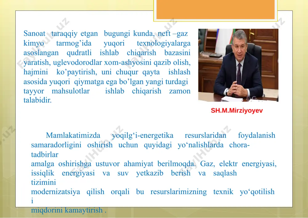 esa bizalbattatabiiygazto'g'risidagibarcha ma'lumotlargaegabo‘lishimizshart.jumladantabiiygaznikimyoviy tarkibi,tasnifiularningasosiyfizikaviyxossalarinibilishimizdarkor. kondanqazibolinayotgan tabiiygazni iste‘molchilargayetkazib berishdan oldin uning tarkibidagi keraksiz qo'shimchalarni ajratishimiz va zarur bo‘lsa ba'zi bir qo'shimchalarni qo'shishimizga to'g'rikeladi.ya'ni tabiiygazni jo'natishga tayyor holatgakeltirishimiz kerak bo‘ladi. bu jarayonda kondan qazibolinayotgan gaz tarkibidagi qum,karroziyamahsulotlarini,kondensatlar,suvbug‘iva shukabimexanikqo'shimchalardan tozalanadi.aksholdagaz tashiladiganquvurvaboshqajihozlarniyemirilishigaolibkelib,bir qanchasalbiyoqibatlarnikeltiribchiqaradi. 2.1. loyihaning texnik iqtisodiy asoslari. tabiiygazniqazibolishvaqaytaishlashjadalsur’atlardaoshib bormoqda.yangi konlar ochilmoqda. hoziryiliga 55-60mlrd.m3gacha gaz qazib olinayapti.tanlanganqurilishnuqtasisho’rtan gaz kimyo majmuasi,muborakgazniqaytaishlashzavodini joylashtirish bilan iqtisodiyqulayhisoblanadi. ularmehnat resurslarini, xomashyoni,elektr energiyanisuvresurslarinivatransportlarniratsionalishlatishgaimkon beradi.mahsulotfoydalanuvchilariavtokorxonalar, temiryo‘ltransporti, muborak ushkni deyarlihamma ko‘rilganmahsulotlardan foydalanish mumkin. xom-ashyo , moddalar va tayyor mahsulot tavsifi. oltingugurtdan tozalashqurilmalariuchunxom-ashyo sifatida«muborakneftgaz» ushk qazilma konlaridan olinayotganyuqori oltingugurtli va kamoltingugurtli tabiiygaz hisoblanadi.muborakgazni qaytaishlash zavodigagqizberilayotgankamoltingugurtli tabiiygaz xom-ashyosining sifati “o‘zgeoburneftgazqazibchiqarish”aksionerlik jamiyati.(aj)«muborakneftegaz»gqibgazniqayta ishlash boshqarmasiningpamuk,kultak,zevarda,alan,ko‘kdumaloqkonlaridan kamoltingugurtliyonuvchi tabiiygazlarkst05786726-04:2003 talablarigato‘g‘ri kelishi shart. 1-jadval. №ko’rsatkichlar nomi ks 05786726-04:2003 bo’yichaqiymatlar nazorat shartligi haqida qayd kultak, alan, ko’kdumaloq zverda, pamak 1namlik bo