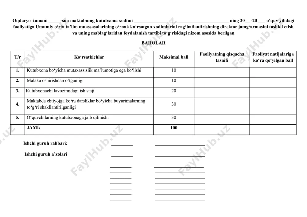 o'qituvchining faoliyati baholash - Page 3