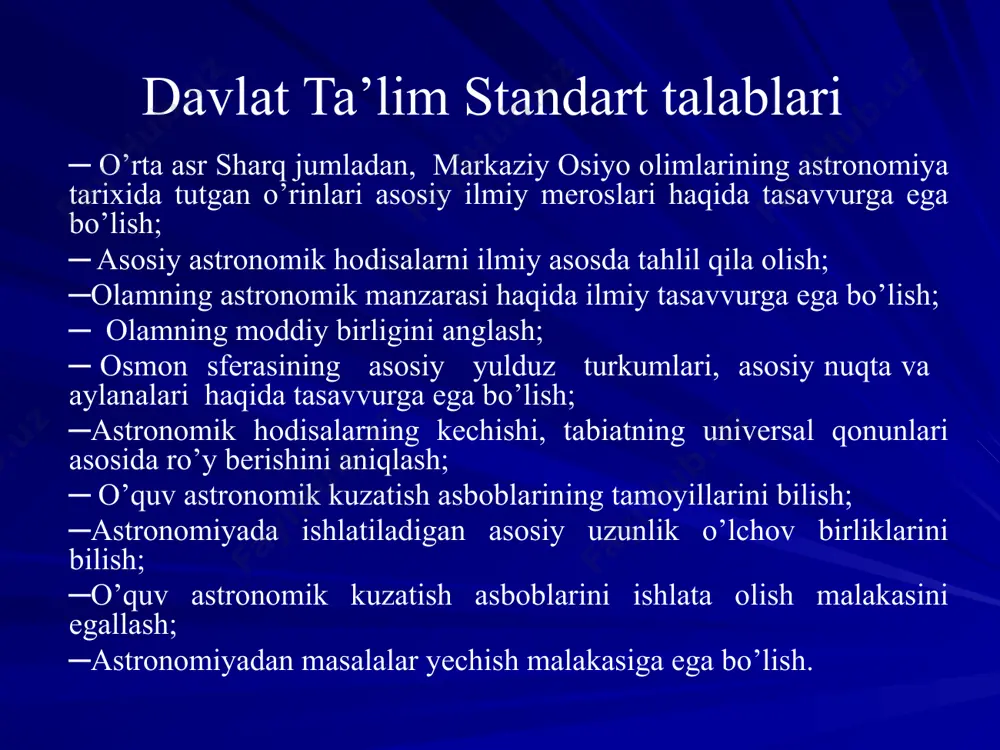 astronomiyadan amaliy mashg’ulotlarda ilmiy dunyoqarashni shakllantirish - Page 5