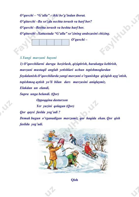 1-sinf dars ishlanma qish fasli - Page 3