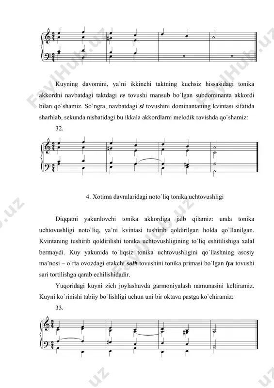 kuylarni asоsiy uchtоvushliklar bilan garmоniyalash - Page 5