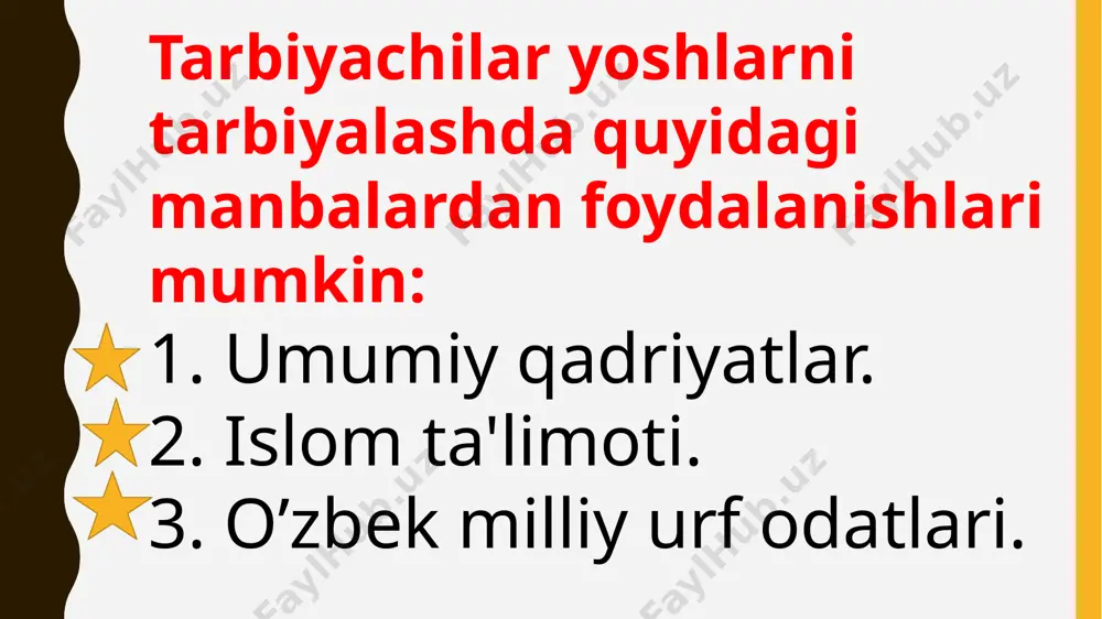 tarbiyachi sifatidagi mahorati - Page 5