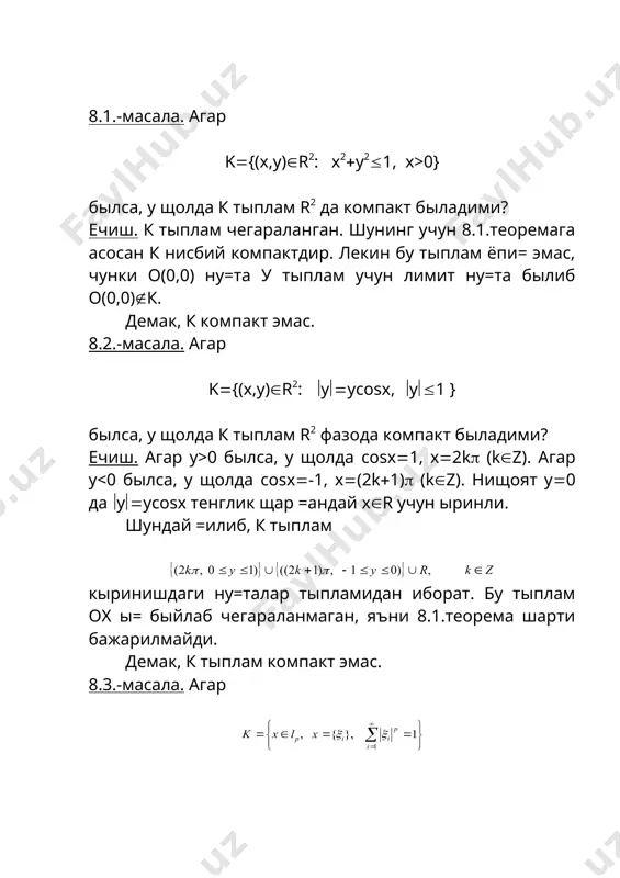 функциялари назарияси, «ызбекистон» т. 1993 й.-340 б. 2. т.а.саримсо=ов функционал анализ курси, «ы=итувчи» т., 1986 й.-400 б. 3. в.к.+обулов функционал анализ ва щисоблаш математикаси, «ы=итувчи», т., 1976 й. –436 б. 4. а.н.колмогоров, с.в.фомин элементы теории функций и функционального анализа, м.: «наука», 1989 г. –624 с. 5. а.а.кириллов, а.д.гвишиани теоремы и задачи функционального анализа, м.: «наука», 1979 г.-381 с. 6. функционал анализ маъруза матнлари i, ii – =исм. тузувчи г./аймназаров, гулистон «гулду» 2000 й. -83 б. 7. г.и.архипов, в.а.садовничий, в.и.чубариков лекции по математическому анализу, м.: «высшая школа» 1999 г. 523 с. 8. ш.а.аюпов, м.а.берди=улов, р.м.тур\унбоев функциялар назарияси (функциялар назарияси ва функционал анализ курсига кириш) «ыажбнт» маркази, т. 2004 й. – 148 б. 9. www.ziyonet.uz 10. www.nur.uz _1044285592.unknown _1044368423.unknown _1044369325.unknown _1044521696.unknown _1047134670.unknown _1047134785.unknown _1044522848.unknown _1044522474.unknown _1044517437.unknown _1044519226.unknown _1044516647.unknown _1044368629.unknown _1044368773.unknown _1044368479.unknown _1044366536.unknown _1044367146.unknown _1044367481.unknown _1044366993.unknown _1044286595.unknown _1044366461.unknown _1044285827.unknown _1044283210.unknown _1044283420.unknown _1044283613.unknown _1044285401.unknown _1044283530.unknown _1044283434.unknown _1044283455.unknown _1044283277.unknown _1044283323.unknown _1044283256.unknown _1044282144.unknown _1044282831.unknown _1044283130.unknown _1044282258.unknown …