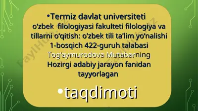 normurod norqobilovning qissalari tahlili — PPT