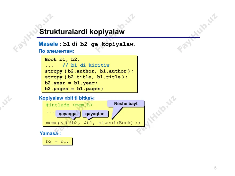 strukturalar ha’m birlespeler - Page 5