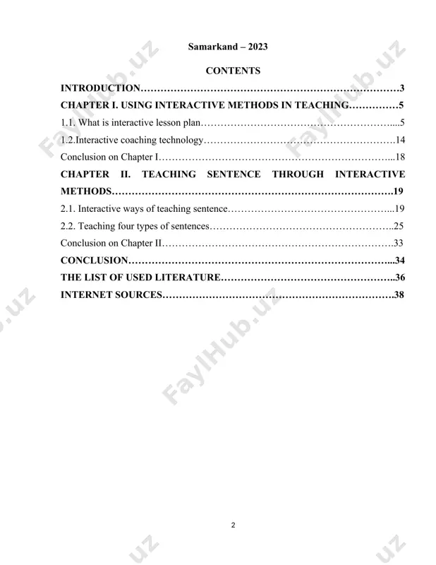 quired. as a result, recent initiatives have been dominated into very classy classes to improve the standards of achievement, and is considered a good lesson that the whole class feels to interact simultaneously with the teacher. relevance of the topic. this course paper explains some methods to teaching skills and approachs. and then it gives information about interactive teaching methods for learners. the degree of organization of the subject. many scholars have studied teaching speaking skills to different level classes and some skills. i researched their work and tried to shed light on my topic. the purpose of the topic. the purpose of this course is to explain the role of games in teaching foreign languages. tasks of course work. based on the objectives, the following tasks have been identified: teaching by games to different level classes, the concept of translating an element of speech into another language, and the …