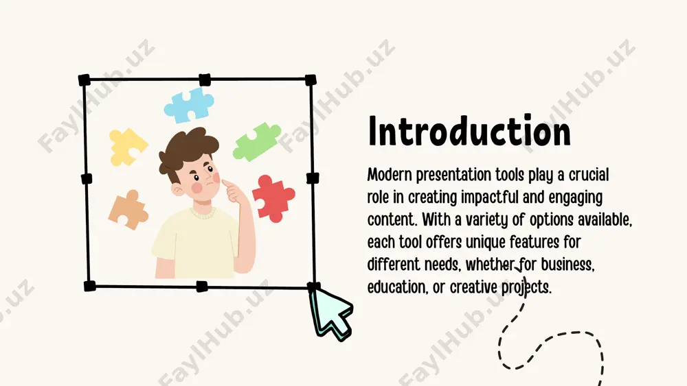 s.best for: creative professionals, marketers, and educators aiming to deliver visually engaging and interactive presentations. google slides excels in collaboration.best for: remote teams, classrooms, or individuals who need to collaborate easily and efficiently on simple presentations. microsoft powerpoint is the most versatile and feature-rich tool for detailed presentations.best for: businesses, corporate environments, and educational settings where highly detailed and professional presentations are required. comparative analysis design flexibility ease of use canva: very user-friendly, designed for beginners with drag-and-drop functionality. prezi: requires learning the non-linear format; more complex than traditional tools. microsoft powerpoint: easy to use for basic presentations, but can be complex for advanced features. google slides: simple and intuitive, especially for those familiar with google products. collaboration price customization best for canva: extensive templates, icons, and design tools. limited in animations. prezi: highly dynamic with zooming features but less template variety. microsoft powerpoint: maximum design flexibility with advanced features …