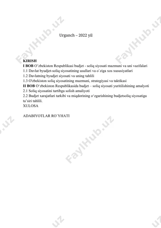 y-iqtisodiy rivojlantirishga erishish bo`lsa, soliq siyosatining asosiy belgisi bo`lib soliq yukining iste`molchilar bilan ishlab chiqaruvchilar o`rtasida optimal nisbatini belgilashdir. byudjetning barqarorligi mamlakat iqtisodiyoti va eng avvalo, uning ijtimoiy sohasi holatini xarakterlaydigan eng muhim ko’rsatkichlardan biridir. darhaqiqat, mamlakat milliy xo’jaligini moliyaviy jihatdan tartibga solish, davlat byudjeti daromadlarini rejalashtirish va byudjetdan moliyalashtirish jarayonlari davomida amalga oshiriladi. rejalashtirish jarayonining o’zidayoq davlat byudjeti xarajatlarining umumiy hajmi gorizontaliga, ya`ni tarmoq, vazirlik va maqsadli kesimlarda va vertikaliga, ya`ni boshqaruvning turli darajalariga muvofiq ravishda taqsimlanib, iqtisodiyotda tarkibiy o’zgarishlarning sodir bo’lishi uchun tegishli sharoit yaratiladi. byudjetdan moliyalashtirish jarayonida esa davlat o’zining ixtiyoriga kelib tushayotgan pul mablag’larini rejalashtirilgan tadbirlar doirasida va undan tashqarida keng manyovr qilish imkoniga ega bo’ladi. iqtisodiyotni modernizatsiyalash va diversifikatsiyalashni ta`minlash, iqtisodiyot sektorlarining investitsiyaviy jozibadorligi va faolligini oshirish bo`yicha chora-tadbirlarni izchillik bilan amalga oshirilishi makroiqtisodiy ko`rsatkichlar yuqori sur`atlarda o`sishiga va aholi farovonligi oshishiga erishishda qo`shimcha turtki bo`ldi. buning natijasida qator yillar mobaynida davlat byudjeti profitsit bilan …