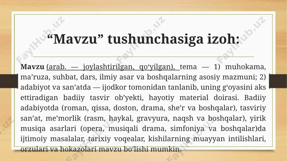 tasdiqlash; • ilmiy rahbar bilan birgalikda mavzuni talaba imkoniyatlarini inobatga olgan holda tanlash; • talaba amaliyot o'tgan yoki biriktirilgan tashkilotdagi xo'jal ik faoliyatini boshqarish va tashkil etish bilan bog'liq muammolaridan kelib chiqqan holda bitiruv ish mavzusini taklif qilish; • kafedra tomonidan olib borilayotgan ilmiy-tadqiqot ishlari yo'nalishiga talabani jalb qilish va tegishli mavzuni shunga bog'lash. korxonalardan ma'lumotlar to'plash va ular ustida ishlash bo'yicha tavsiyalar. bitiruv malakaviy ishni bajarishning o'ta muhim va ma'suliyatli tomonlaridan biri tanlangan mavzu bo'yicha ishlab chiqarish korxonalarining ma'lumotlarini to'plash va ular ustida ishlashdir. malumotlarni to'g'ri tanlab, ularni to'la to'plash va tahlil etish malakaviy ishni sifatli bajarilish garovidir. ushbu ma'lumotlami to'plashning asosiy qismi ishlab chiqarish amaliyoti va bitiruv oldi amaliyotlari davrida amalga oshiriladi. bitiruv ishi uchun ko'rsatkichlarni solishtirish zaruriyati tug'ilsa, talaba ilmiy rahbari bilan kelishgan holda boshqa korxonalaming materiallarini ham foydalanishlari mumkin. malakaviy bitiruv ishlarni ilmiy ma'ruza tariqasida yozayotganda quyidagi umumiy reja qo'llanilsa maqsadga muvofiq bo'ladi: 1. nomini o'ylash …