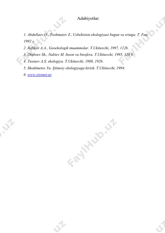 tuproq zaxiralar va ularning ekologik xolati - Page 5