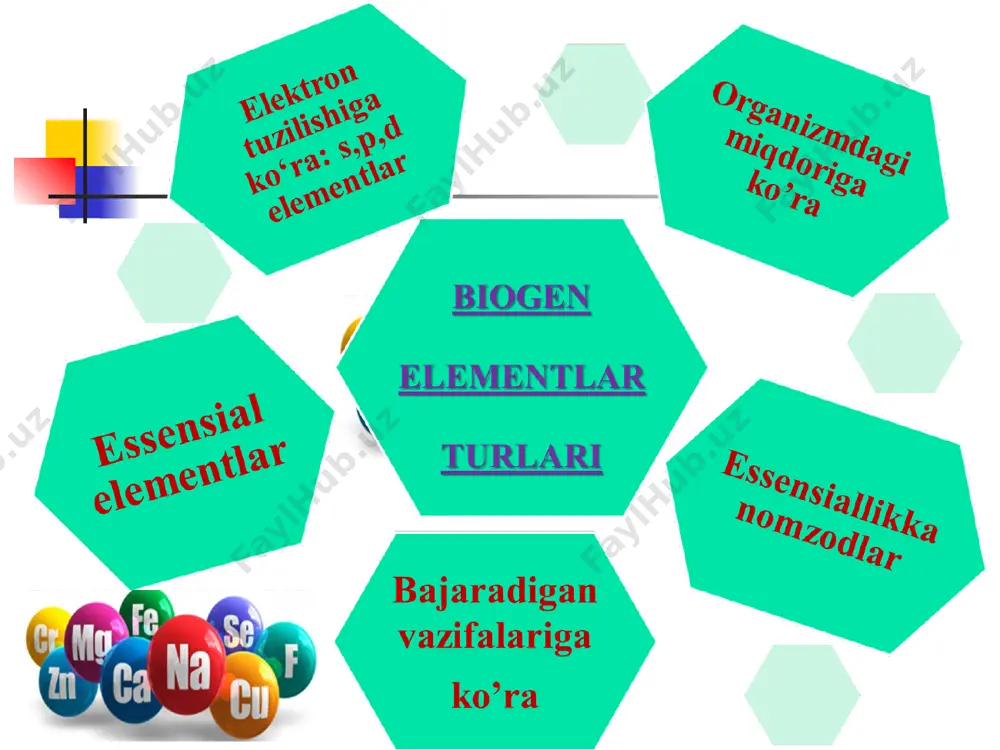 sida hosil bo‘ladi: caco3+co2 + h2o → ca(hco3)2 kalsiyning tuzlari (caso4, mgso4, ca(hco3)2) ni suvdagi miqdori, uni qattiqligini ta’minlaydi. suvdagi qattiqlik yuqori bо‘lganda unda suv kо‘pirmaydi, sabzavotlar yomon yuviladi, qozonlarda qattiqlik chо‘kmalari xosil bо‘ladi. caso4.2n2o – gips tibbiyotda qattiq qatlamli bog‘lovchi vosita sifatida ishlatiladi. saso3 kuygan yaralar va xо‘llanuvchi toshma yaralarni ustiga sepiladi, oshqozonda kislotalikni pasaytirish uchun va tish yuvuvchi kukun tarkibiga kо‘shiladi. cac12.6n2o qon oqishini tо‘xtatuvchi allergiyaga qarshi vosita sifatida qо‘llanadi. mg modda almashinuvida, karbonsuvlar metabolizmi va mus- kullarning qisqarishida qatnashadi. muskullarda u karbonsuvlarning almashinishini kuchaytiradi, suyaklarda esa kalsiy bilan birgalikda asosiy elementlardan biri hisoblanadi. ca birikmalari organizmda juda muhim vazifani bajaradi, ya’ni asosan suyaklarda va tish to'qimalarida cac03 va ca3(p04)2 ko‘rinishida bo‘ladi. kalsiy ioni qonning ivishida muhim vazifani bajaradi. kalsiyning qonda yetishmasligi uning suyak tarkibidan ajralib chiqishiga olib keladi, oqibatda suyak mo‘rt va sinuvchan bo'lib qoladi. ca, mg va sr lar o‘rtacha miqdorining tog‘ jinslarida, suvda, tuproqda, havoda …