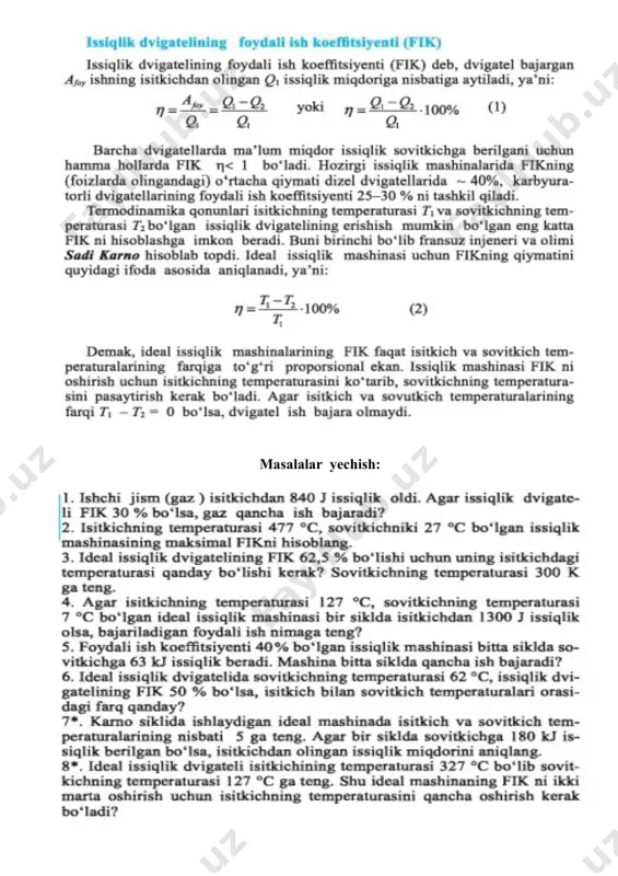 termodinamikaning 2-qonuni - Page 5