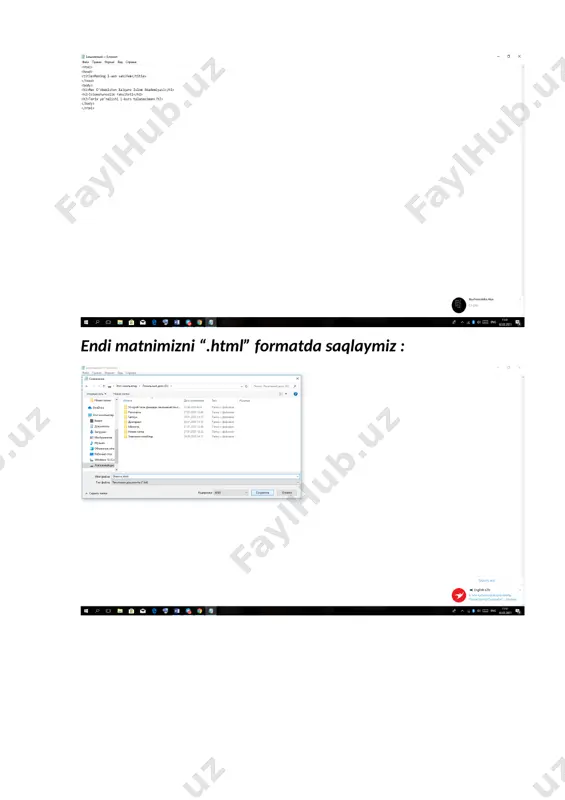 html tili yordamida shaxsiy web sahifa yaratish - Page 4