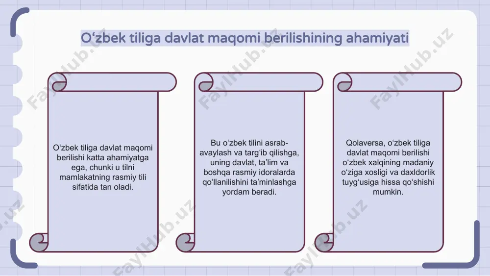 o’zbek tiliga davlat maqomi berilishi - Page 5