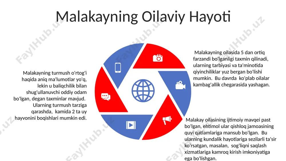 daraxtlaridan foydalanilgan. malakayning qayig'ining o'rtacha tezligi soatiga 5-7 dengiz miliga teng bo'lib, bu uning o'lchamlari va dvigatelining quvvatiga bog'liq. malakayning qayig'ining tuzilishini tahlil qilish natijasida 30 dan ortiq yog'och qismlar va 50 dan ortiq metall biriktiruvchi elementlar aniqlangan. hikoya davomida malakay qayigʻida 5 dan ortiq odamni tashiydi, bu esa uning yuk koʻtarish imkoniyatlarini chegaralashini va xavf tugʻdirishi mumkinligini anglatadi. dengizga safar “dengizga safar”da malakayning qayigʻi yogʻochdan yasalganligi va taxminan 10 yoshli bolakay tomonidan boshqarilishi, navigatsiya jihatidan qanchalik xavfli ekanligini ta'kidlaydi. “dengizga safar” hikoyasida malakayning qayigʻi 3 metr uzunlikda va 1 metr kenglikda tasvirlangan, bu uning kichik hajmini va moʻrtligini koʻrsatadi. e'tiboringiz uchun rahmat @taqdimot_robot image3.png image4.png image1.jpeg image2.jpeg