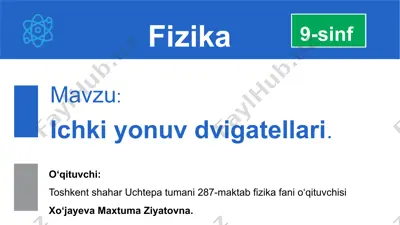ichki yonuv dvigatellari — PPTX