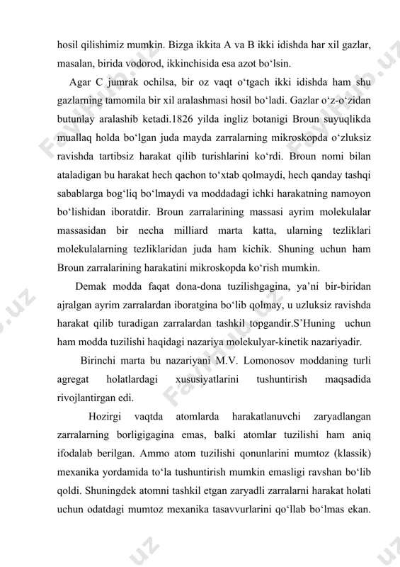iy elementlarning atomlarida elektronlar soni turlicha bo‘ladi, ular bir-biridan ana shu bilan farq qiladi. biroq ularni farq qiluvchi shu emas. normal sharoitlarda atomlar elektr jihatdan neytraldir, shuning uchun biror elementning atomida qancha elektron bo‘lmasin, bu elektronlarning umumiy zaryadi son jihatdan atom yadrosining musbat zaryadiga teng bo‘lishi kerak. demak turli elementlarning atomlari faqat yadroni o‘rab turgan elektronlarning soni bilangina emas, balki yadro zaryadning kattaligi bilan ham bir-biridan farq qilar ekan. d. i. mendeleev davriy sistemasida elementlar atom yadrolarining zaryadi ortib borish tartibda joylashtirilgan. bu jadvalda elementning tartib nomeri z atom yadrosining musbat zaryadi elektronning zaryadidan necha marta katta ekanligini ko‘rsatuvchi sondir. yadro zaryadi absalyut kattaligi jihatidan zе0 ga teng, bu yerda ye0- elektronning zaryadi. demak, d.i.mendeleev davriy sistemada elementning tartib nomeri atom elektron jihatdan neytral bo‘lganda bevosita atomdagi elektronlar sonini beradi. atomlarni turli usullar bilan: jismlarni ishqalash, qizdirish, yoritish, katta tezlikli zarralar zarbasi bilan, ximiyaviy reaksiya natijasida va hakozo usullar bilan …