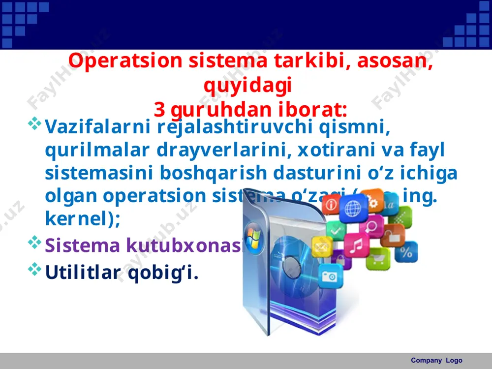 operatsion sistemani tashkil etuvchi dasturlar va qobiq-dasturlar 8-sinf - Page 4