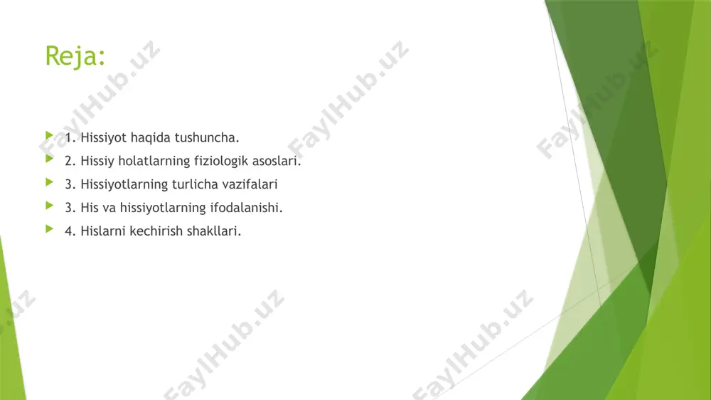 adi. demak, odam ma’lum hissiy holatni boshdan kechirayotgan paytda uning qon aylanish tizimi, nafas olish organlari nutq apparatlari ichki sekretsiya bezlari ham qatnashadi. masalan, materialni yaxshi bilmaydigan talaba imtihon topshirayotganda terlab ketadi, tomog‘iga nimadir tiqilib, gapini gapira olmay qoladi. hissiy holatlarning fiziologik asoslari ayrim murakkab hissiyotlarning asosida dinamik streotipning yotishi yaqqol ko‘rinadi. masalan, estetik hissiyotni oladigan bo‘lsak, biron yoqimli ko‘ydan lazzatlanish, yoki biron mashhur rassomning ishlagan ajoyib suratlarini tomosha qilib, rohatlanish estetik hissiyot hisoblanadi. agar bu hissiyotlarning nerv-fiziologik asoslarini tahlil qiladigan bo‘lsak, quyidagilarni ko‘rishimiz mumkin. masalan, bizga juda yoqadigan kuy boshqa millat odamiga yoqmasligi mumkin. bunda ajablanishga hech qanday o‘rin yo‘q. biz yoshlikdan boshlab mazkur kuyni bir necha yuz marotalab eshitib borishimiz natijasida ana shu kuyga nisbatan deyarli buzib bo‘lmaydigan nihoyatda murakkab dinamik streotip yuzaga keladi. ana shuning uchun ayrim kuylar bizga yoqadi, ayrimlari esa yoqmaydi. suratlar masalasiga kelganda shuni aytish kerakki, qadimgi klassik asarlar ularning ishlanish uslubi realligi bizni …