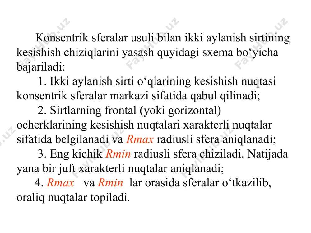 sirtlarning o‘zaro kesishish chizig‘ini yasash - Page 5