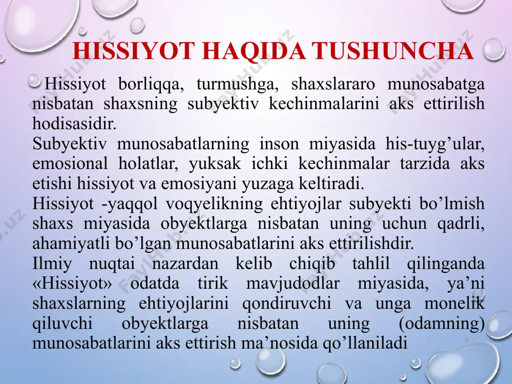 nicha: qiziqish malaka va ko’nikmalar shakllanishiga, o’qishga moyillik uyg’otadigan bilimlarni egallashga yordam beruvchi ijobiy hissiy holatdir psixologiya fanida asosiy hissiyotlar atamalari k. izartning talqinicha: qiziqish quvonch qondirilishi dargumon bo’lgan yetakchi (hukmron) ehtiyojning qondirilishi mumkinligi bilan bog’liq ijobiy hissiy holat psixologiya fanida asosiy hissiyotlar atamalari k. izartning talqinicha: qiziqish quvonch hayratlanish favqulodda ro’y bergan holatlardan hissiy jihatdan ta’sirlanishning ijobiy yoki salbiy jihatdan ifoda etilmagan belgisi psixologiya fanida asosiy hissiyotlar atamalari k. izartning talqinicha: qiziqish quvonch hayratlanish iztirob chekish hozirgacha qondirilish ehtimoli ozmi yoki ko’pmi mavjud tasavvur qilingan, muhim hayotiy ehtiyojlarning qondirilishi mumkin emasligi to’g’risida ma’lumot olinishi bog’liq salbiy hissiy holat psixologiya fanida asosiy hissiyotlar atamalari k. izartning talqinicha: qiziqish quvonch hayratlanish iztirob chekish g’azablanish obyektiv tarzida kechadigan, shaxs uchun g’oyat muhim ehtiyojni qondirish yo’lida to’siqlarni yengib chiqadigan salbiy hissiy holat psixologiya fanida asosiy hissiyotlar atamalari k. izartning talqinicha: qiziqish quvonch hayratlanish iztirob chekish g’azablanish nafratlanish obyektlarga yaqinlashuv subyektning ma’naviy yoki estetik …